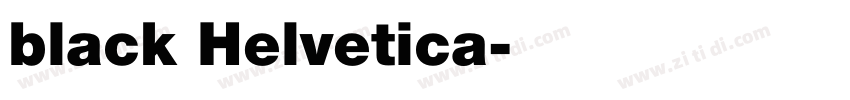 black Helvetica字体转换